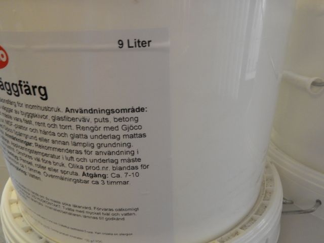 460273-3 3 Buckets White wall paint inlay.