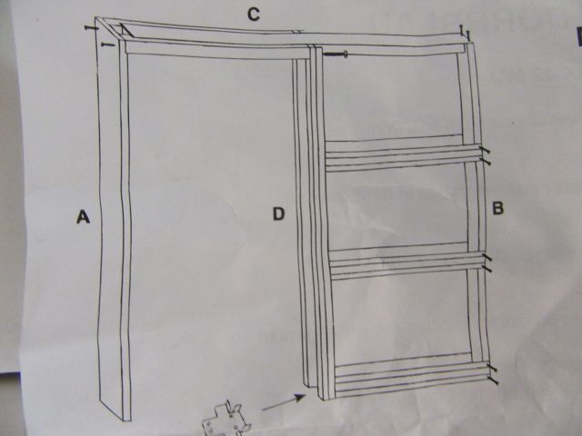 460329-7 Sliding door frame - Scanflex Pocket (New)