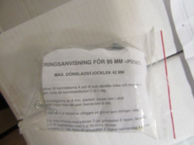 460329-10 Sliding door frame - Scanflex Pocket (New)