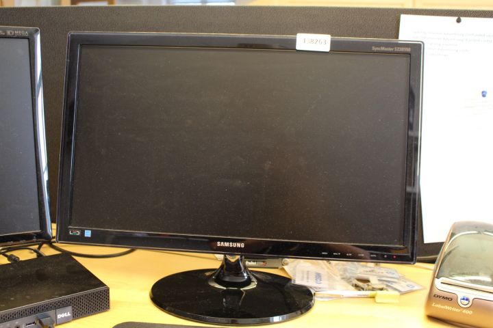 438263-3 Stationär dator Dell Optiplex 9020 med dubbla skärmar Samsung och etikettskrivare