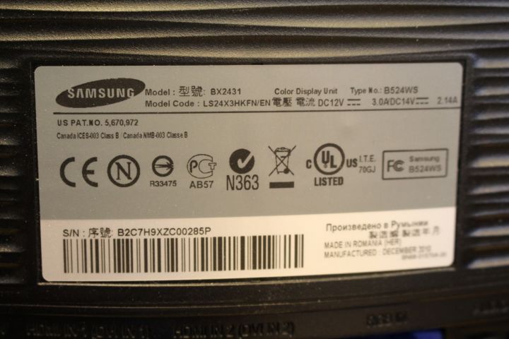 438263-6 Stationär dator Dell Optiplex 9020 med dubbla skärmar Samsung och etikettskrivare