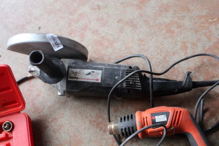 456323-2 Diverse verktyg, Vinkelslip Würth, Bordssåg Biltema