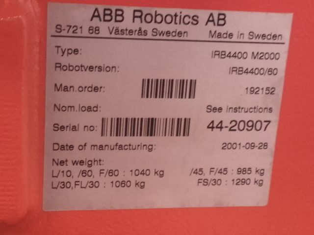 365323-7 Robot ABB 4400