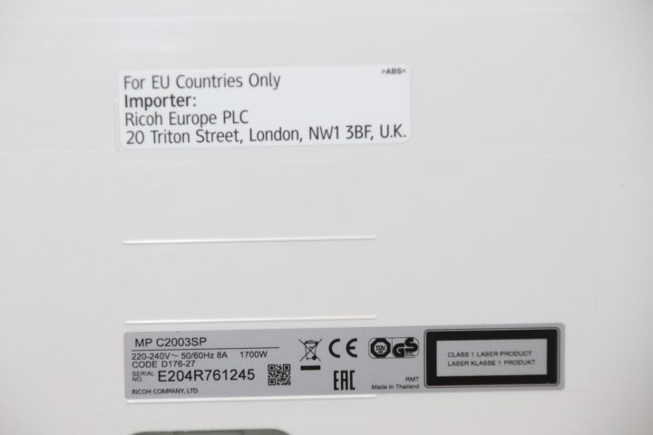 459774-8 Multifunction Printer Ricoh MP C2003