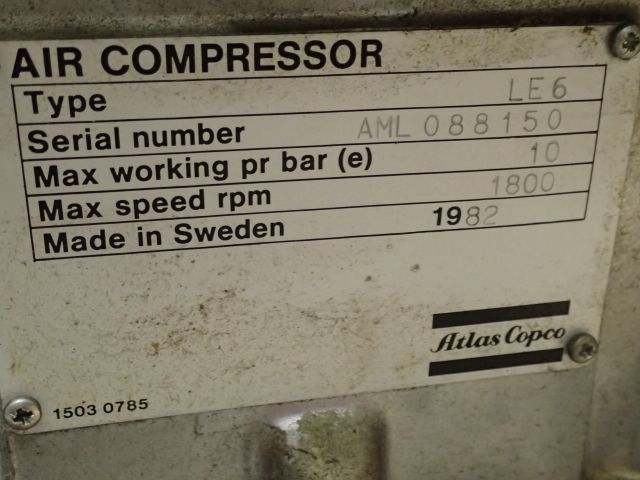400048-14 Compressor Atlas Copco Airlet LE6