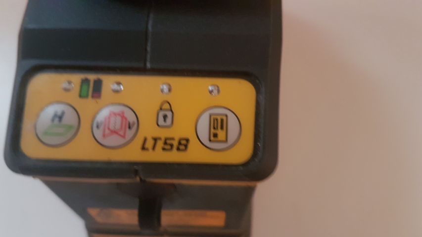456866-5 3 plane laser in suitcase as depicted, Spectra Precision, Trimble LT58.