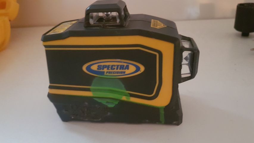 456866-6 3 plane laser in suitcase as depicted, Spectra Precision, Trimble LT58.