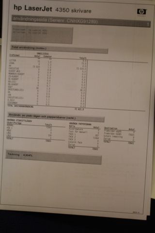 462591-4 Printer HP, Laserjet 4350n