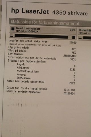 462591-6 Printer HP, Laserjet 4350n