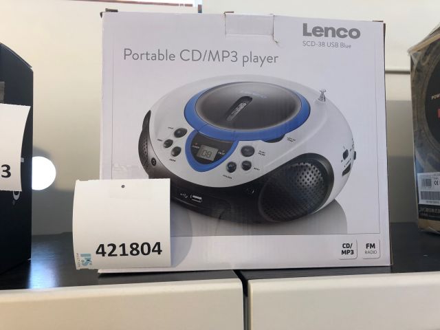 421804-1 Portable CD / MP3 Player LENCO SCD-38 USB Blue