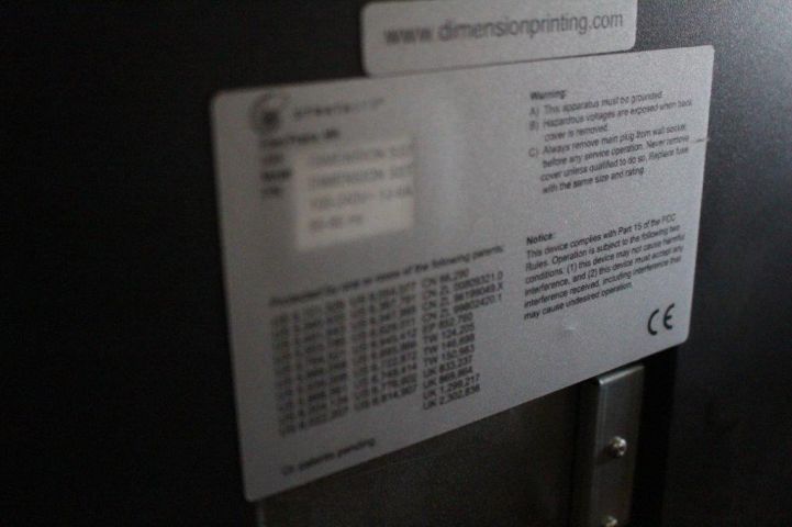 454650-6 3D printer Dimension SST Protech