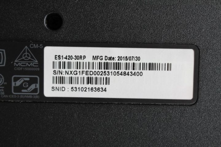 462650-6 Laptop Acer, Aspire ES14, -15