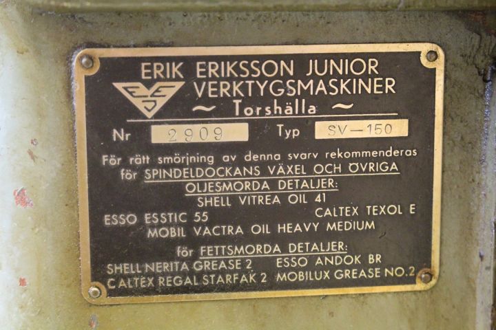 462675-3 Supportsvarv Torshälla SV-150 med verktyg