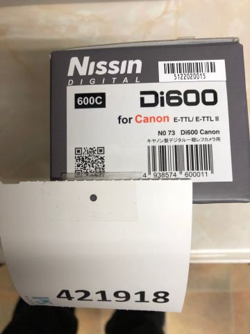 421918-3 Photo slide Nissin Di 600 for Canon