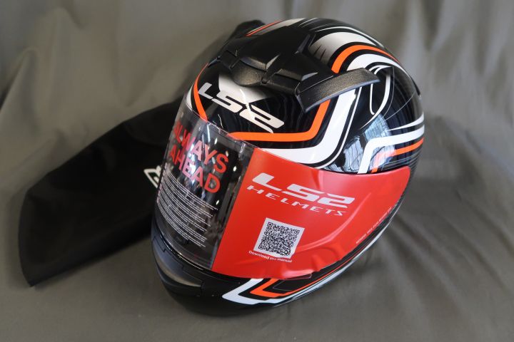 404760-2 MC Helmet LS2 FF352 Rookie Ranger Black / Red (Large) * FREE SHIPPING *