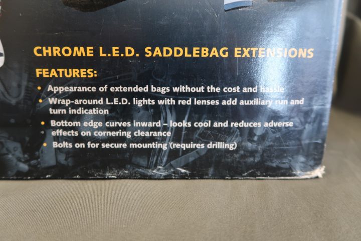 404777-2 Saddle Bag Extensions to Harley Davidson * FREE SHIPPING *