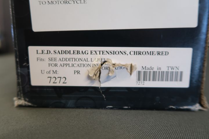 404777-4 Saddle Bag Extensions to Harley Davidson * FREE SHIPPING *