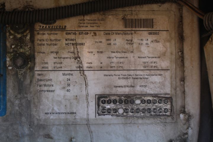 462635-8 Cooling container, 40 ft, -02! NOTE READ TEXT!