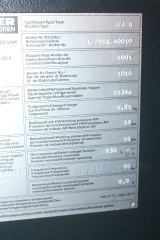 462643-15 Compressor Kaeser, SM8, ink tank, -95