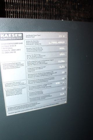 462643-16 Compressor Kaeser, SM8, ink tank, -95