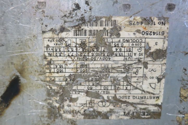 401733-8 Tigwelder Kemppi Mastertig 2500 MLS