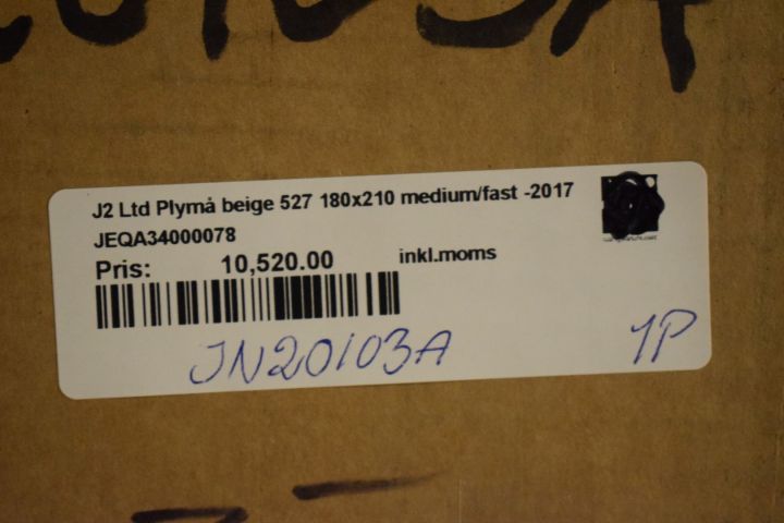 420192-1 Plym / spring mattress 180x200 Jensen J2 Ltd