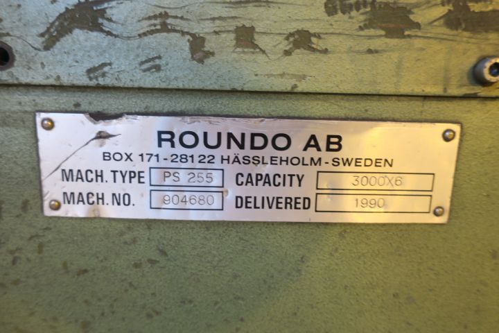463750-12 Roll bending macine Roundo PS 255