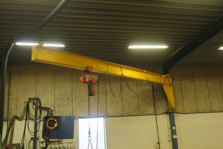 463760-1 Wall swing crane incl. Telfer 250 kg 5 m