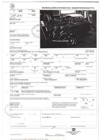 471544-11 Messerschmitt KR200