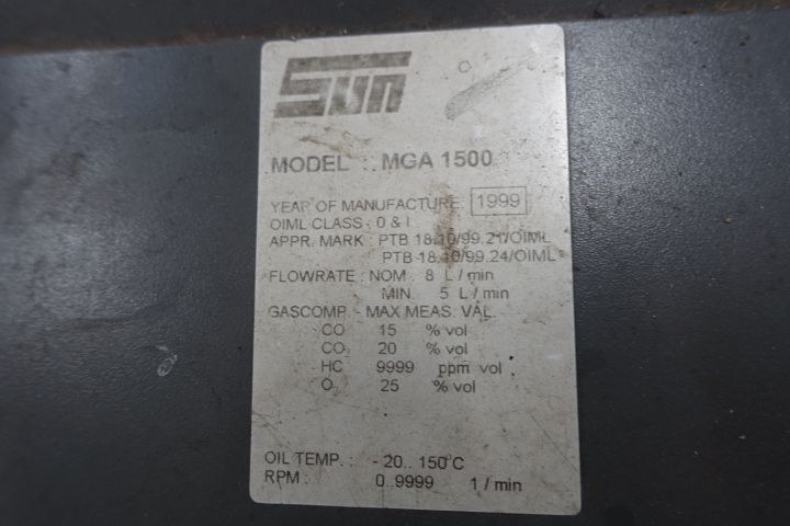 472999-5 Exhaust Meter SUN MGA 1500