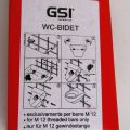 474816-9 Wall-mounted WC. GSI, Italy. Model Modo Wall-Hung WC 51. Unused