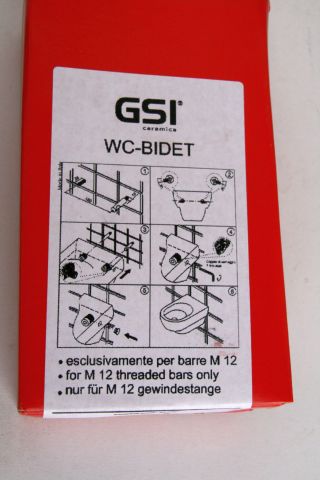 474816-9 Wall-mounted WC. GSI, Italy. Model Modo Wall-Hung WC 51. Unused
