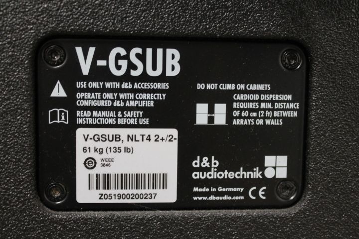 454188-6 2 pcs D & B V-GSUB Base boxes