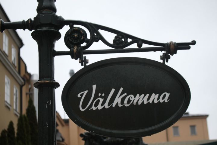 437875-2 Stole with "Välkommen" sign, 2 pcs