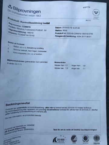 476430-11 Renault Kangoo -99 1.9 diesel