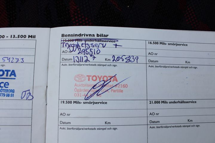 433657-20 Toyota Corolla 3-door Semi-trailer 1.3 Manual, 86hp, 1999