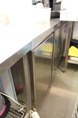 476782-1 Stainless steel sink Fahostec with 2 doors