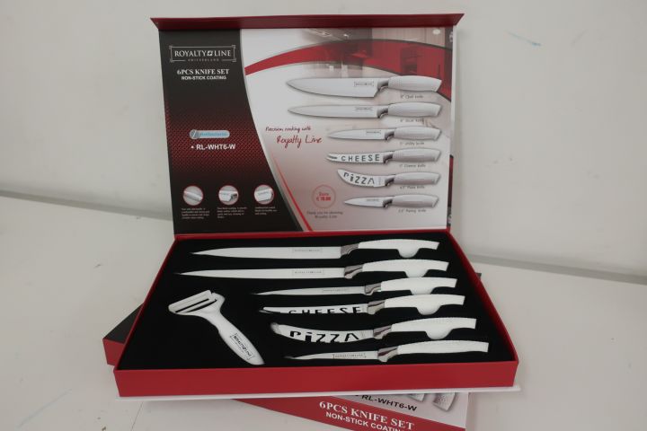 476922-2 2 pcs 6-piece Knife Set from Royalty Line - Free Shipping