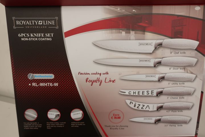 476922-3 2 pcs 6-piece Knife Set from Royalty Line - Free Shipping