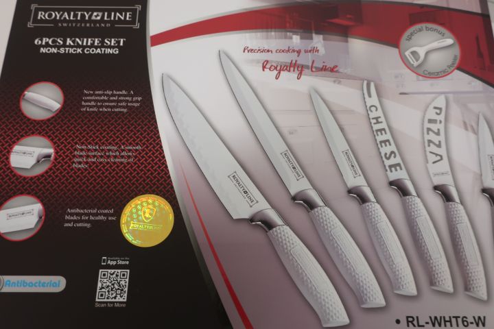 476922-4 2 pcs 6-piece Knife Set from Royalty Line - Free Shipping