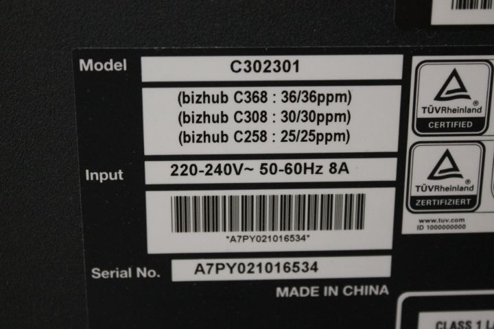 454600-15 Konica Minolta BizHub C308