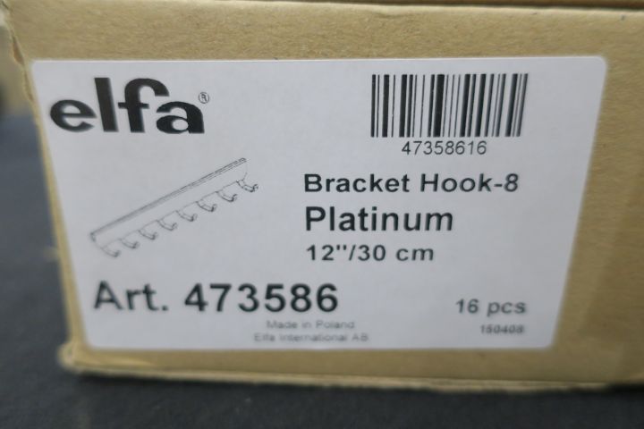 478310-6 16 st hyllkrokar Elfa - Fri frakt