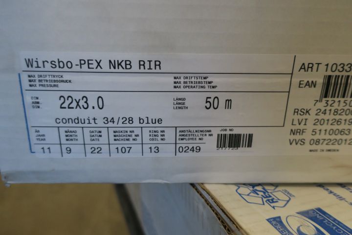 478594-2 Tap water pipe Uponor Wirsbo-Pex NKB RIR 50 m