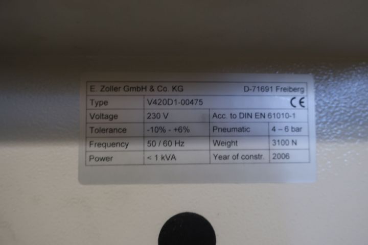 470774-10 Pre-setting device Zoller Venturion 500