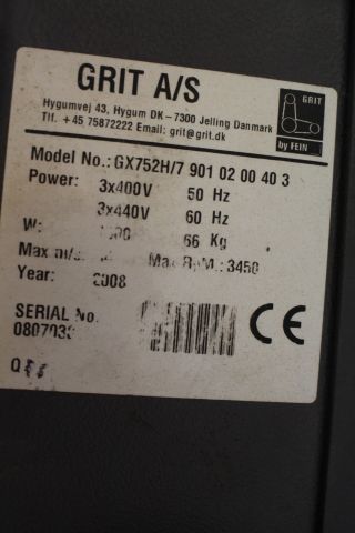 482971-9 Band grinder Grit by Fein, GX752H