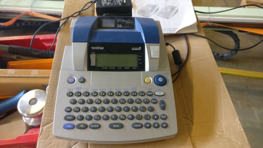 483951-1 Brother P-touch 9600 label printer