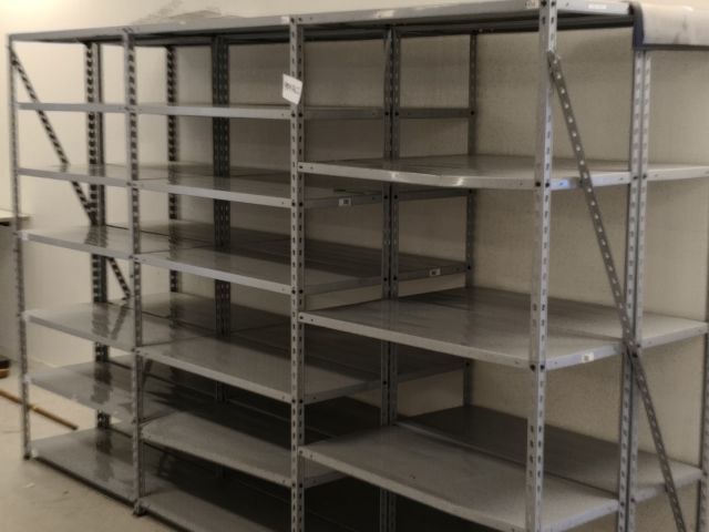 484762-1 Verkstadshyllor 6 sektioner 38 st hyllor