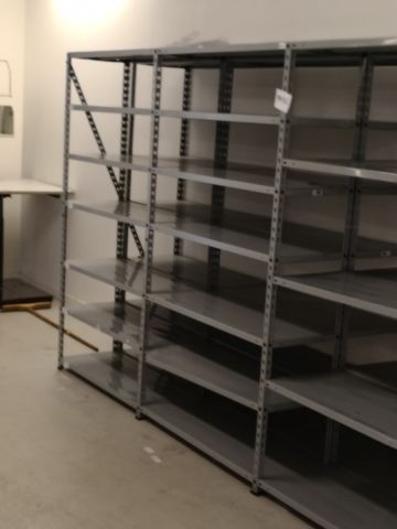 484762-4 Verkstadshyllor 6 sektioner 38 st hyllor