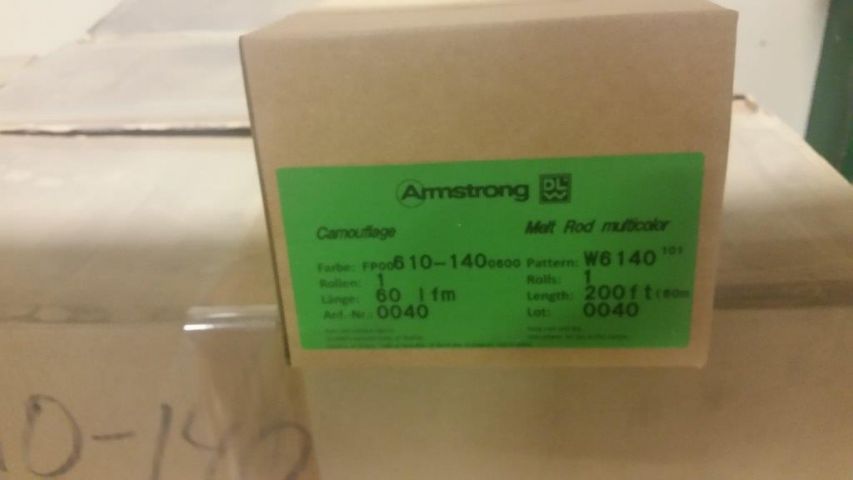 484842-15 Stort parti med DLW Flooring Linoleumgolv och tillhörande svetstråd