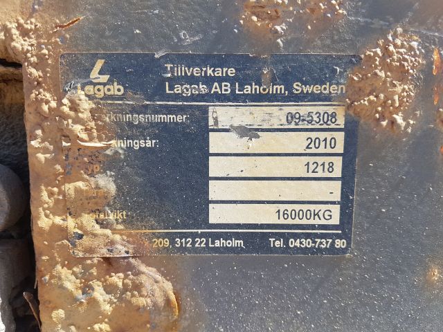 484981-12 Lagab Container Trailer with Cabinet